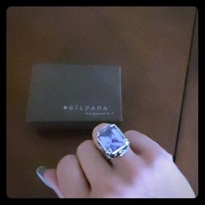 Retired Silpada Lavender Fields Ring